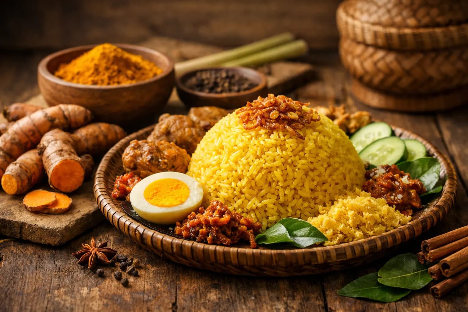 Manfaat Kunyit dalam Nasi Kuning untuk Imun Tubuh