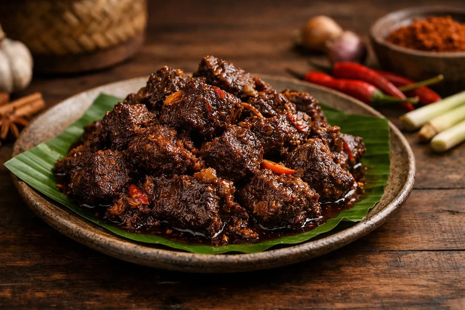 Rendang Daging Sapi: Warisan Kuliner Minangkabau yang Mendunia
