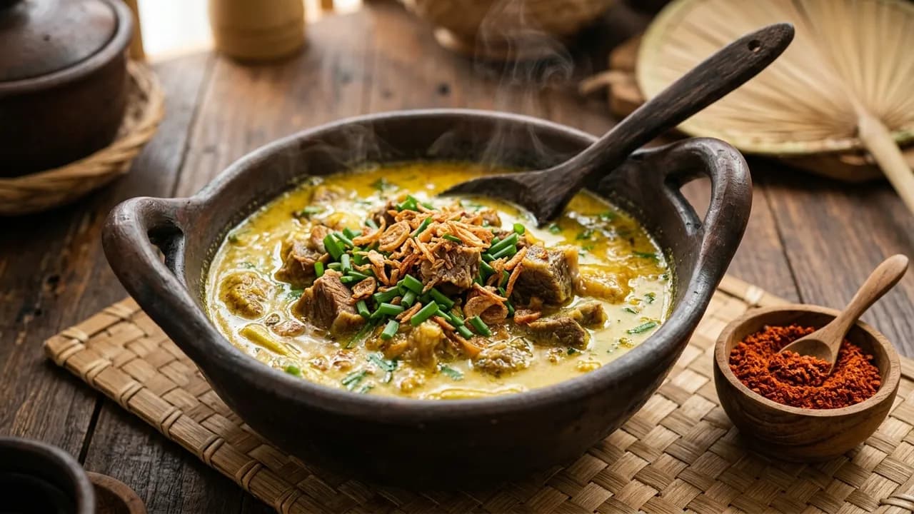 Resep Empal Gentong Khas Cirebon Daging Sapi Kuah Santan Gurih